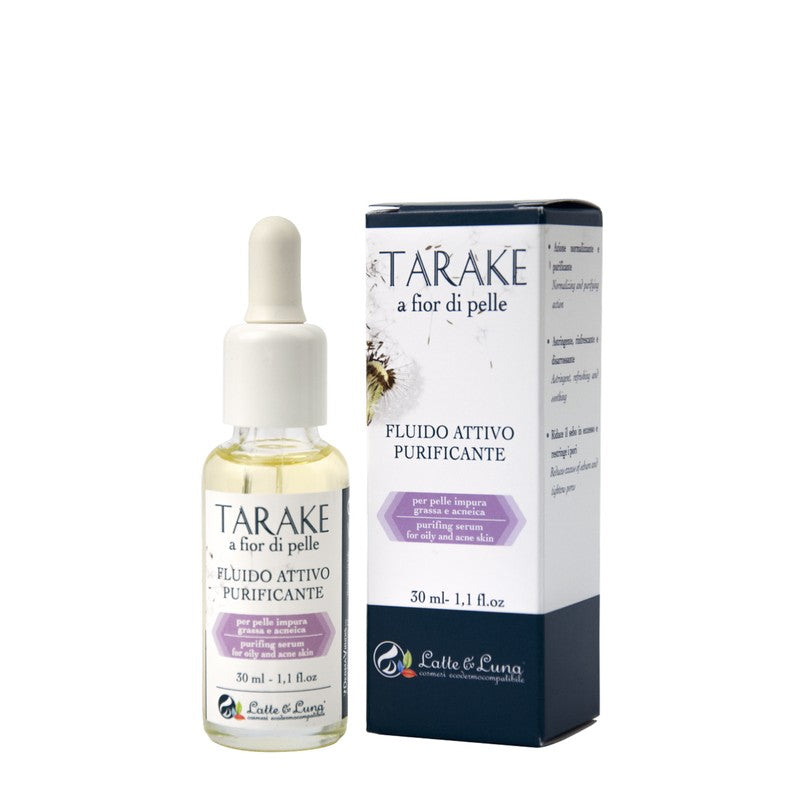 LATTE&LUNA TARAKE  Fluido Attivo Purificante Per pelle impura, grassa e acneica 30 ML