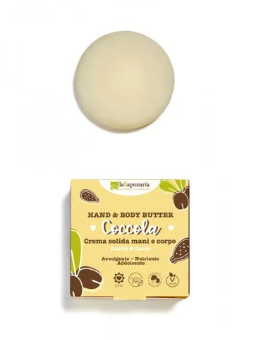 Crema corpo Solida- COCCOLA - La Saponaria 80 ml (che equivalgono 250 ml di una crema corpo tradizionale)